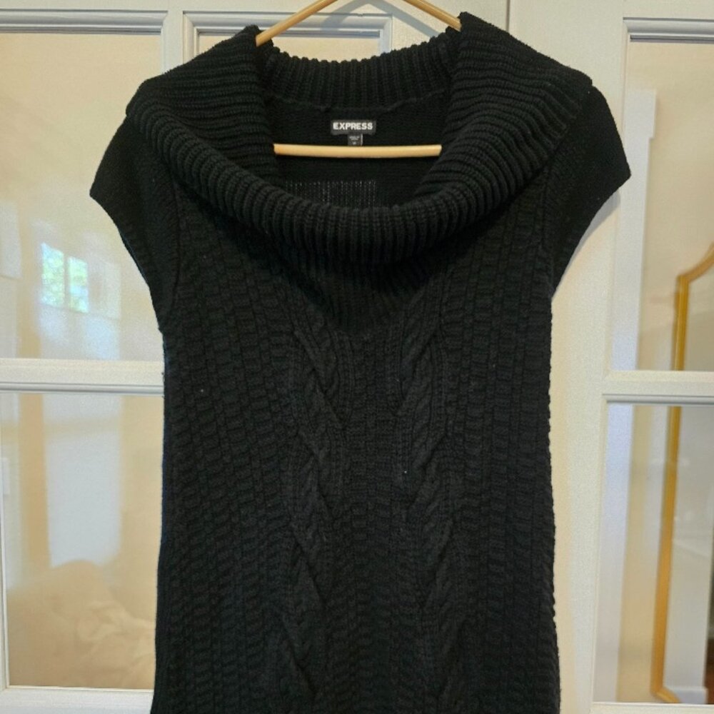 Express Women Knit Black Dress Small